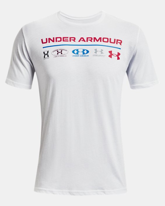 Men's UA Lockertag Evolution T-Shirt, White, pdpMainDesktop image number 4